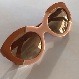 Karen walker sunglasses flower patch peach rust